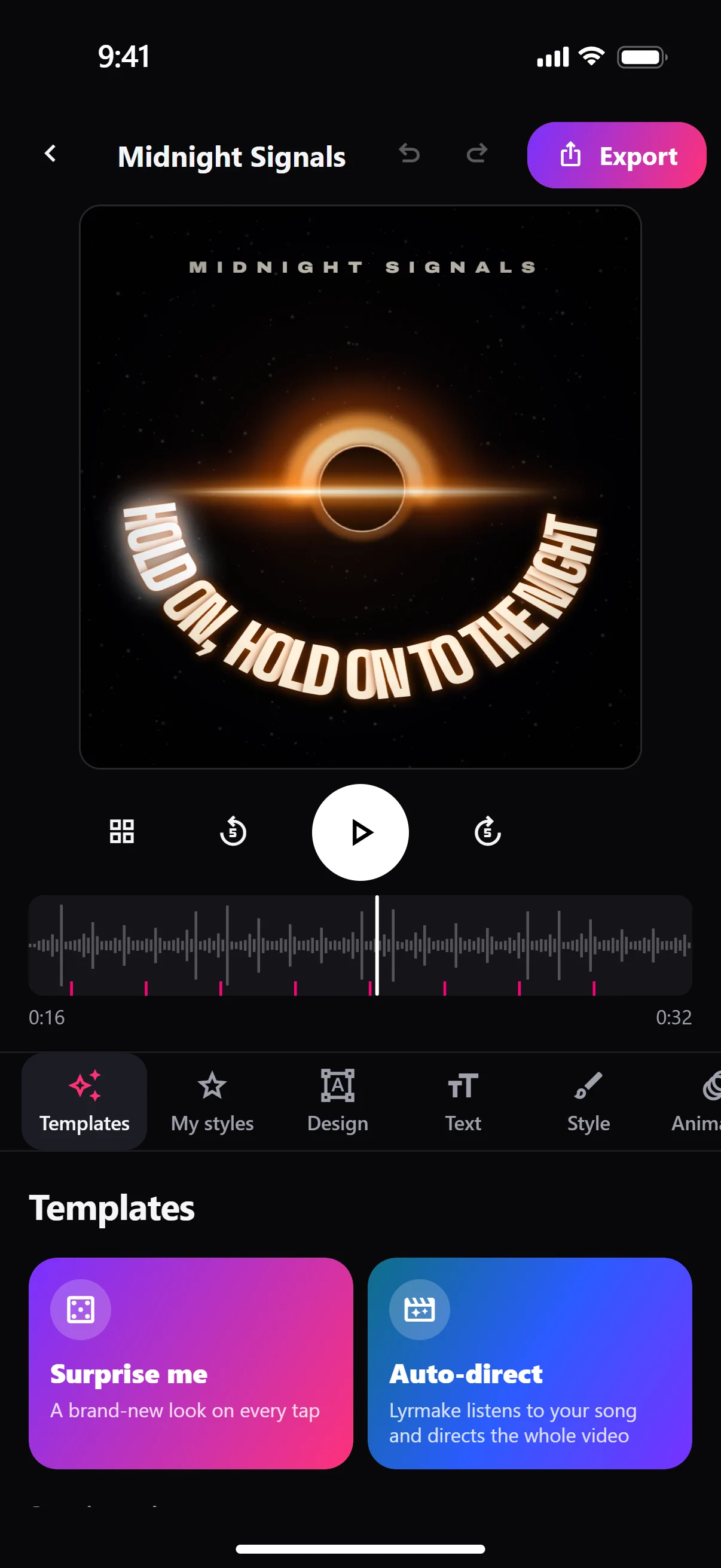 App screenshot: the editor and its live preview.